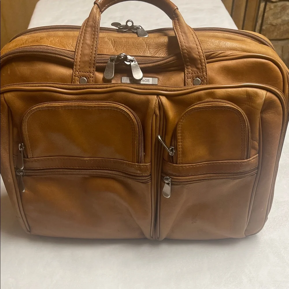 Leather Men's Vintage Leather briefcase